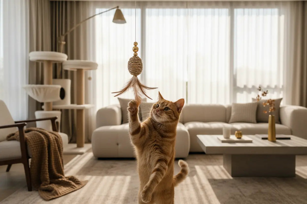 Best Cat Accessories for Keeping Indoor Cats Entertained - Tojjeb Pet Boutique