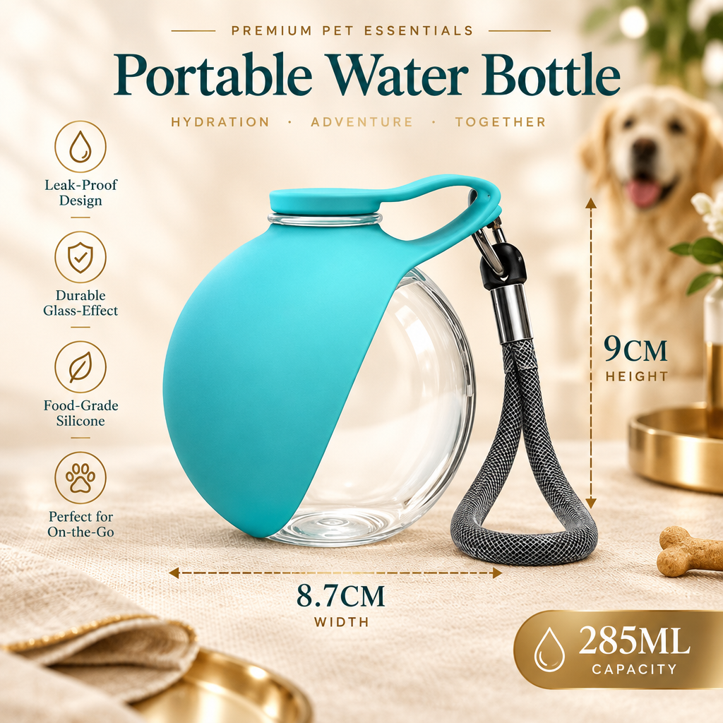 Portable pet travel water bottle for dogs – product image 4
