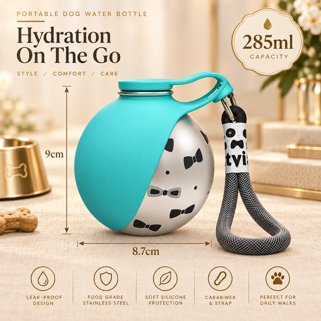 Portable pet travel water bottle for dogs – product image 5