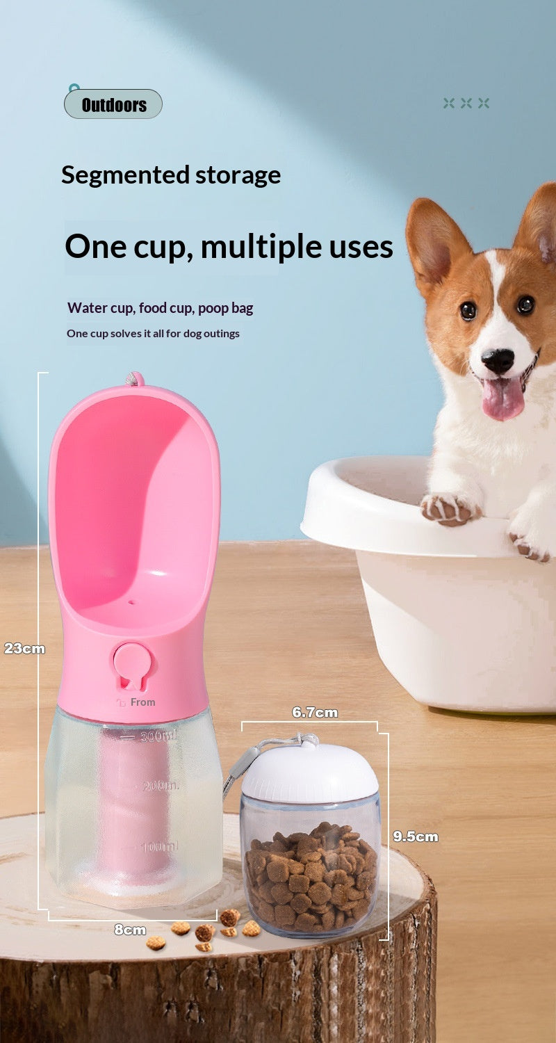 3-in-1 Pet Travel Bottle – Easy Hydration On the Go (600ml)
