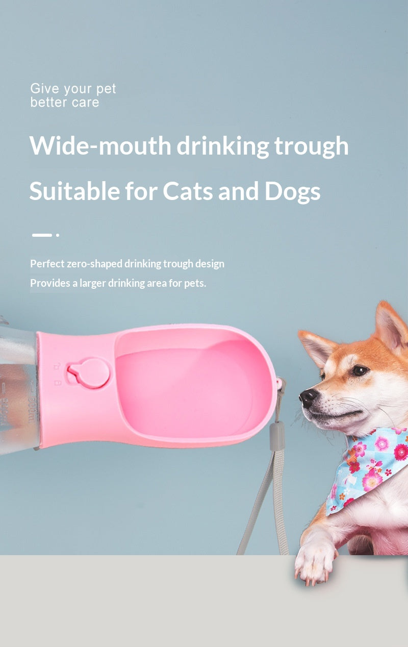3-in-1 Pet Travel Bottle – Easy Hydration On the Go (600ml)