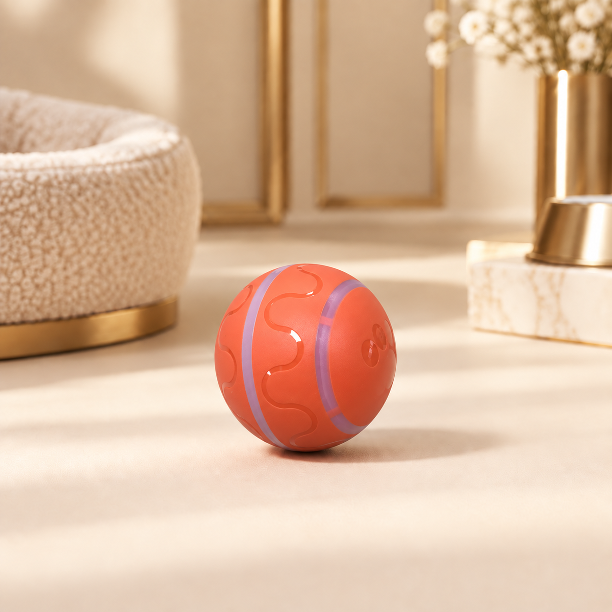 Smart rolling cat ball interactive toy – lifestyle image 1