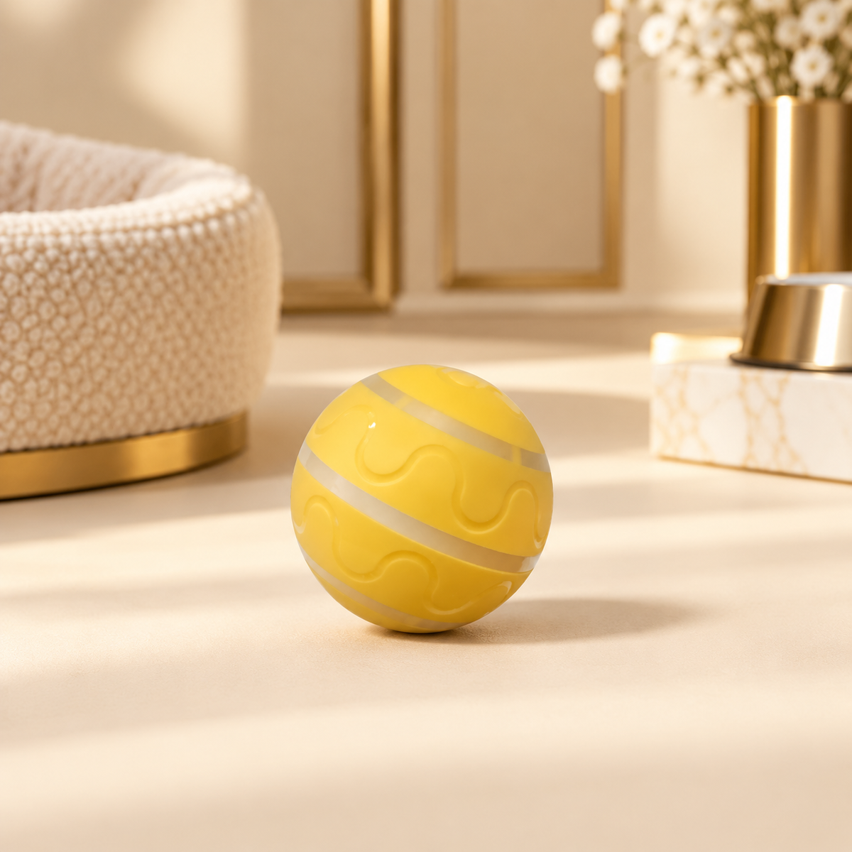 Smart rolling cat ball interactive toy – lifestyle image 3