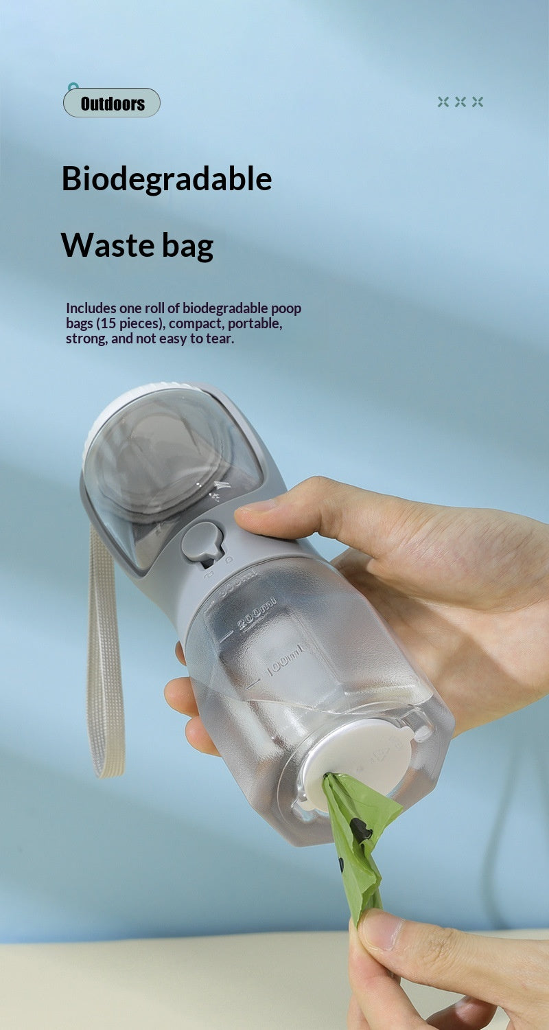 3-in-1 Pet Travel Bottle – Easy Hydration On the Go (600ml)