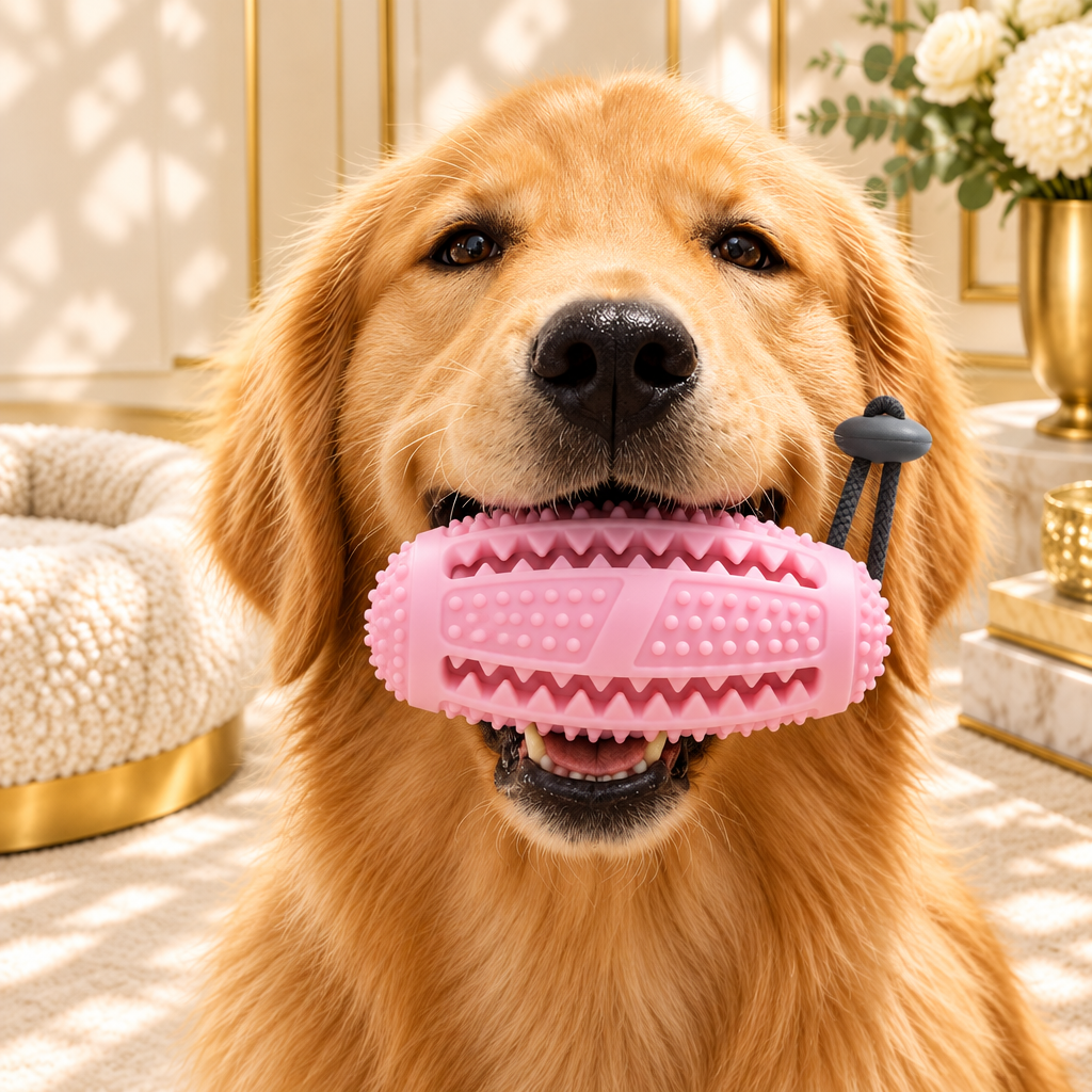 Image 11 - Pink Cylinder Dog Lifestyle