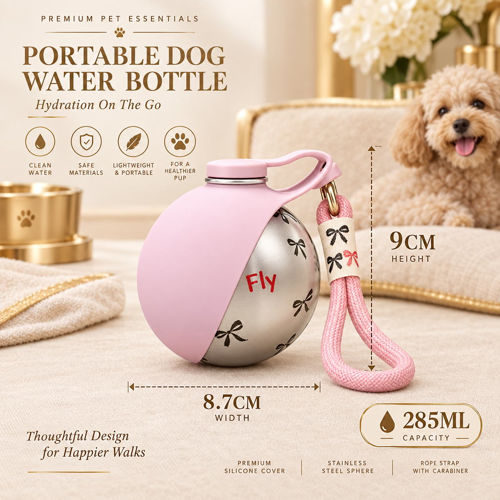 Portable pet travel water bottle for dogs – product image 8
